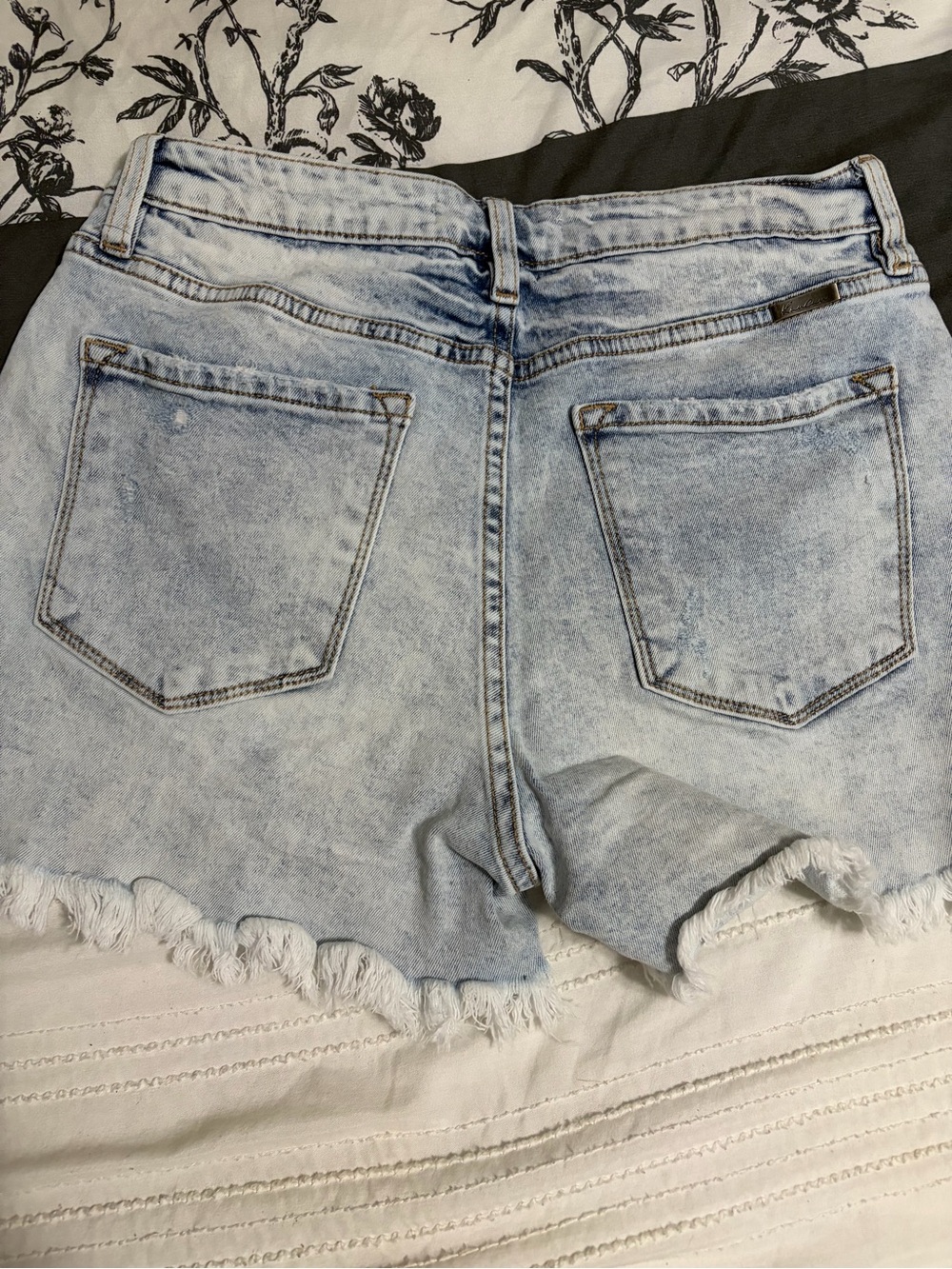 KanCan Light Blue Distressed Denim Cutoff Shorts